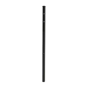 96 in. x 6 ft. Aluminum Osprey Black Line Post with Flat Cap (6-Pack)