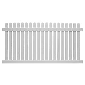 Provincetown 4 ft. H x 6 ft. W White Vinyl Picket Fence Panel Kit