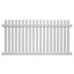 Weatherables Chelsea 4 ft. H x 6 ft. W White Vinyl Picket Fence Panel ...