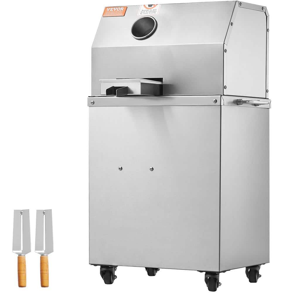 Electric Sugar Cane Juicer 800W Sugarcane Juicer Machine with 661 lb./H 3 Stainless Steel Rollers Sugarcane Juice Sliver