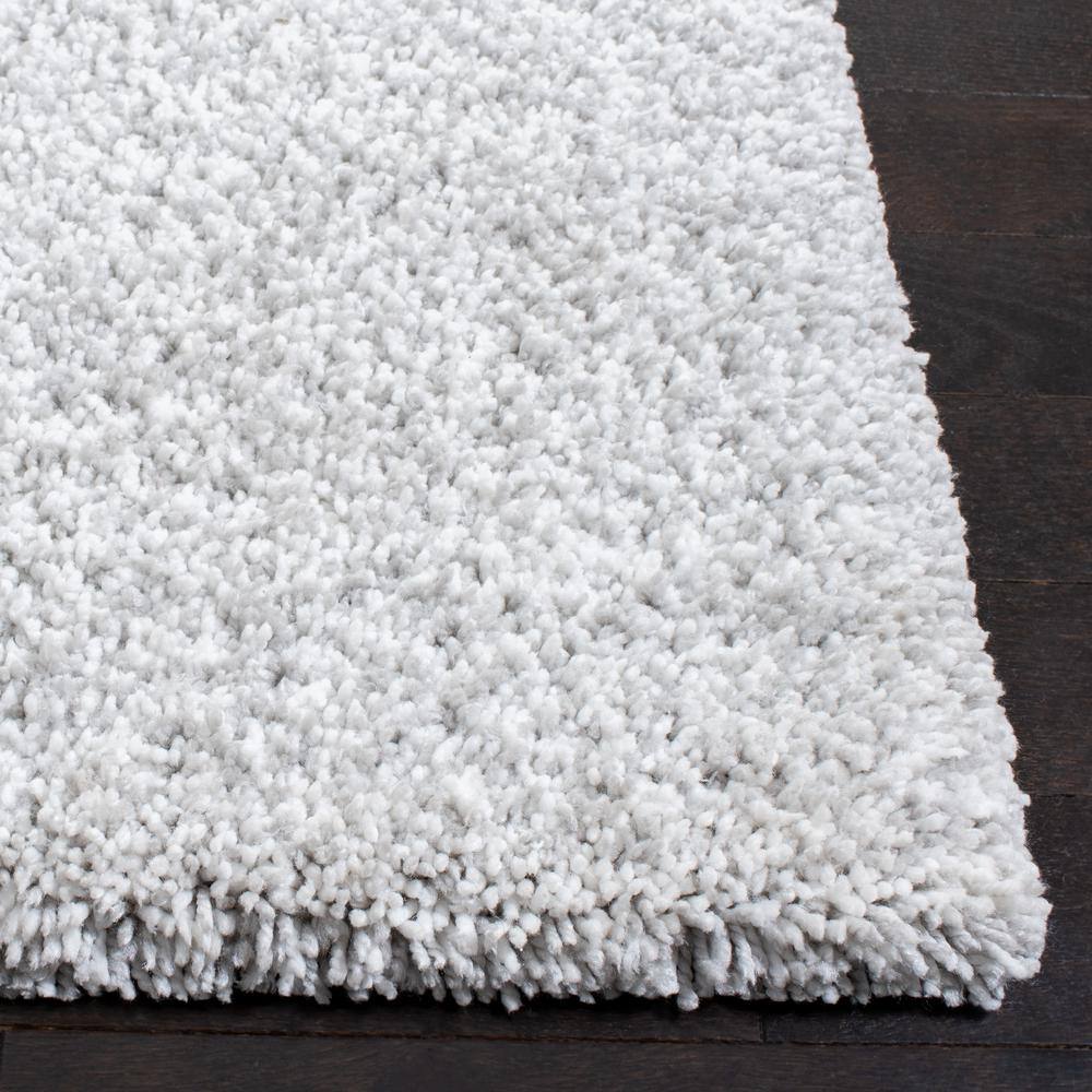 Elysian Ivory 3'x5' Hand-Tufted Synthetic Shag Area Rug
