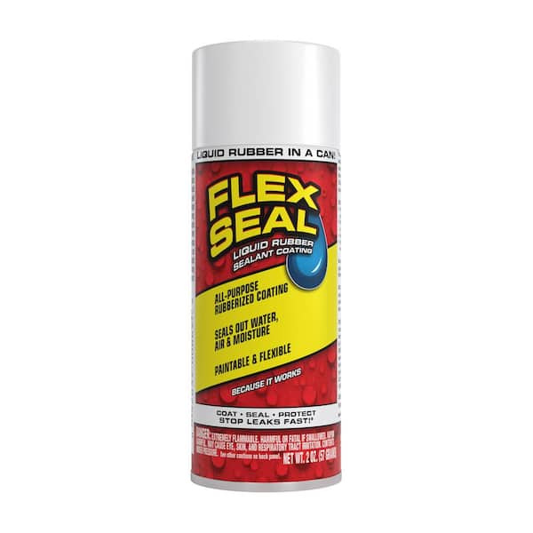 Flex Seal Family Of Products Flex Seal White Mini Aerosol Rubber 