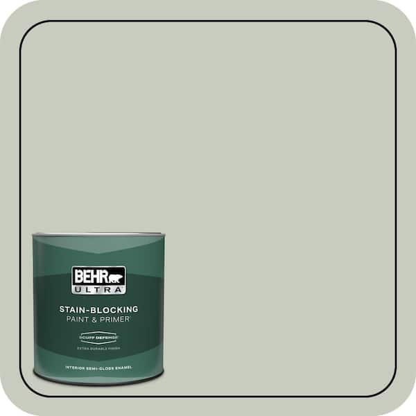 BEHR ULTRA 1 qt. #PPL-80 Dynasty Celadon Extra Durable Semi-Gloss Enamel Interior Paint & Primer