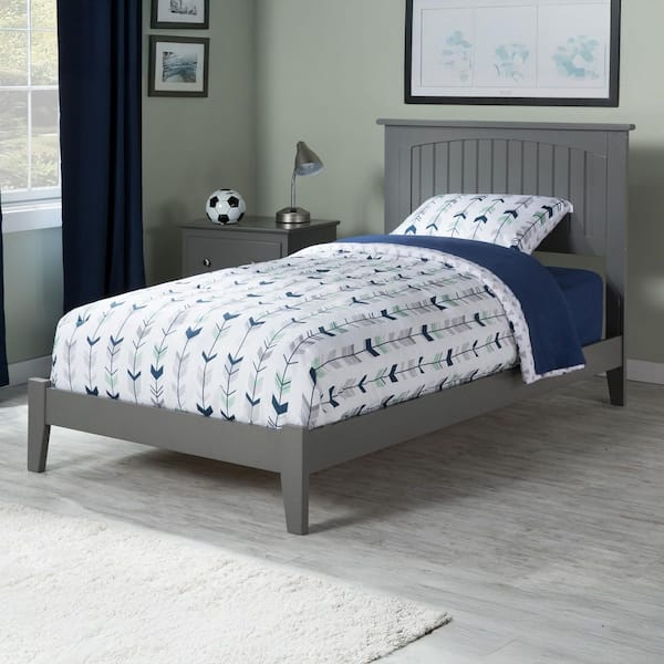 Nantucket Twin Traditional Bed in Grey