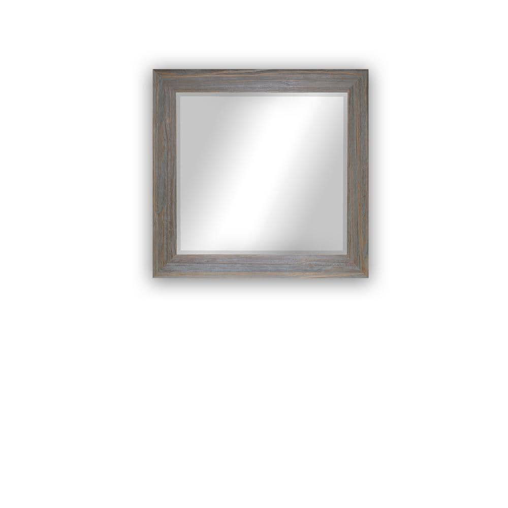 Modern Rustic ( 35.75 in. W x 35.75 in. H ) Wooden Square Weathered Grey Be