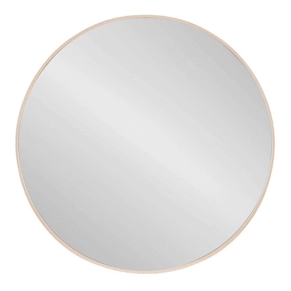 Zayda 24" Round Aluminum Bathroom Mirror