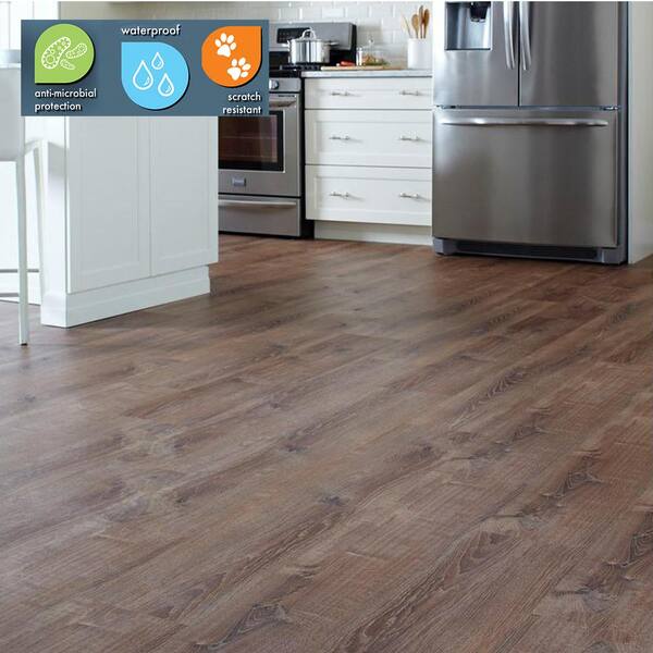 Lifeproof Burnt Oak 6 Mil x 8.7 in. W x 48 in. L Click Lock Waterproof Luxury Vinyl Plank Flooring (561.7 Sq. ft./Pallet)