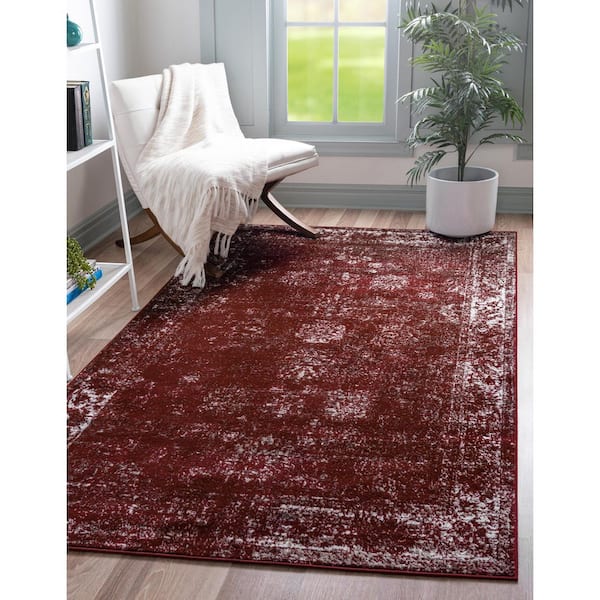 Sofia Casino Burgundy 8' 0 x 10' 0 Area Rug