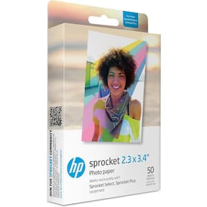 Sprocket 2.3 x 3.4" Premium Zink Sticky Back Photo Paper (50 Sheets) Compatible with Sprocket Select/Plus Printers