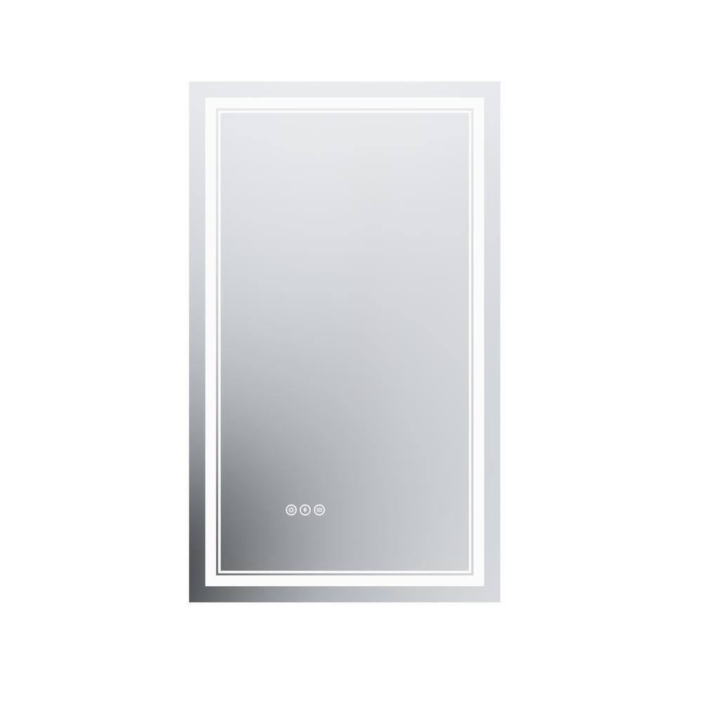40 in. W x 24 in. H Frameless LED Wall Mounted Bathroom Vanity Mirror Light