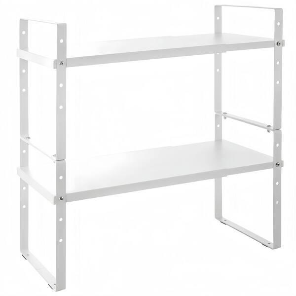 Numhew 2-Shelf Expandable Cabinet Organizer Rack, Stackable