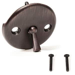 Bath Tub/Bathtub Drain Trip Lever Overflow Face Plate with Matching Screw for Waste and Overflow in Oil Rubbed Bronze