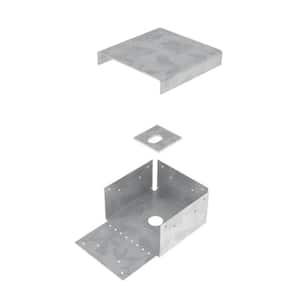 6 in. x 6 in. Rough G185 4-Sided Post Anchor Base