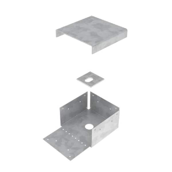 MiTek 6 in. x 6 in. Rough G185 4-Sided Post Anchor Base