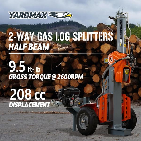 36 Ton 208cc Gas 2-Way Half Beam Briggs and Stratton Engine CR950 Log Splitter