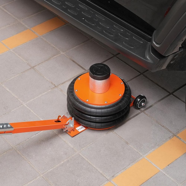 Air Jack, 5 Ton/11000 lbs., 4-10 S Pneumatic Lifting Jack with Heightened Column & Adjustable Handle, Easy-to-Lift