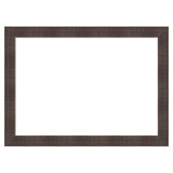 Whiskey Brown Rustic 22 in. x 16 in. Wood Framed Dry Erase Magnetic Memo Board