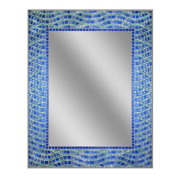 Deco Mirror - 24 in. x 30 in. Frameless Single Blue Ocean Mirror
