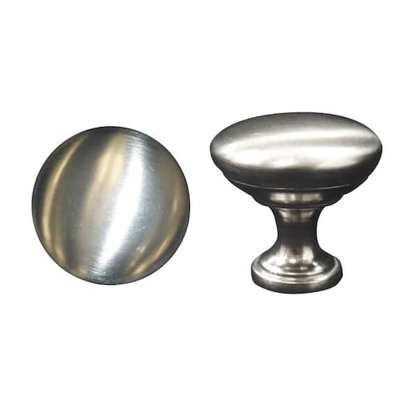 Designer Series 1.125x1.125x1 in. Standard Knob in Brushed Nickel