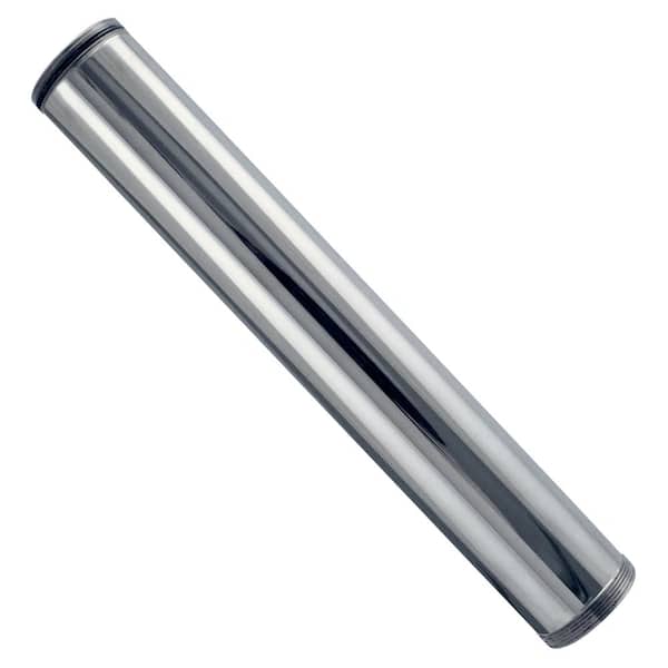 null 1-1/4 in. OD x 12 in. Double End Threaded Lavatory Sink Drain Extension Tailpiece, Polished Chrome