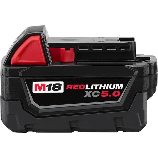 Milwaukee - M18 18-Volt Lithium-Ion XC Starter Kit with (2) 5.0Ah Batteries, Charger & Contractor Bag