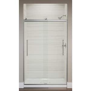 Elmbrook 44-48 in. x 74 in. Frameless Sliding Shower Door in Bright Polished Silver