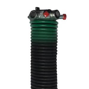 0.243 in. Wire x 2 in. D x 33 in. L Torsion Spring in Green Left Wound for Sectional Garage Doors