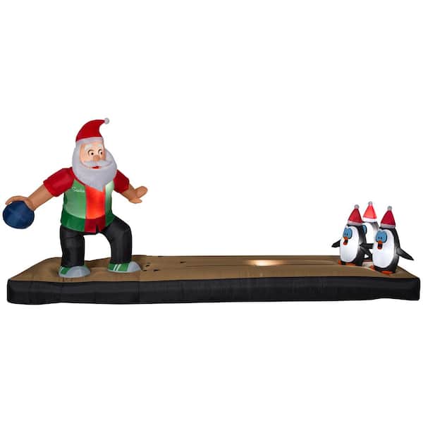 National Tree Company 5 ft. Inflatable Bowling Santa