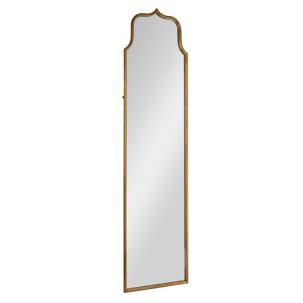 Storied Home 17.75 in. in. W x 70.12 in. H Metal Framed Antique Goldleaf Finish Floor Decorative Mirror