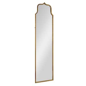 17.75 in. in. W x 70.12 in. H Metal Framed Antique Goldleaf Finish Floor Decorative Mirror