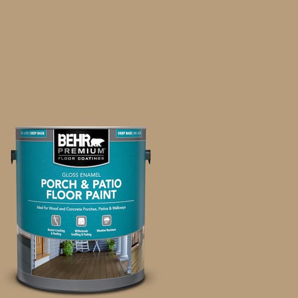 BEHR PREMIUM 1 gal. #PFC-28 Desert Sandstone Gloss Enamel Interior/Exterior Porch and Patio Floor Paint