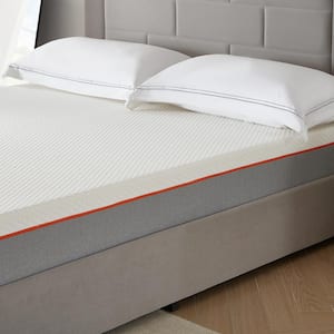 Full Size White Mattress, Pressure Relief Medium Firm Feel Memory Foam 7.9 in. Bed-in-a-Box Mattress