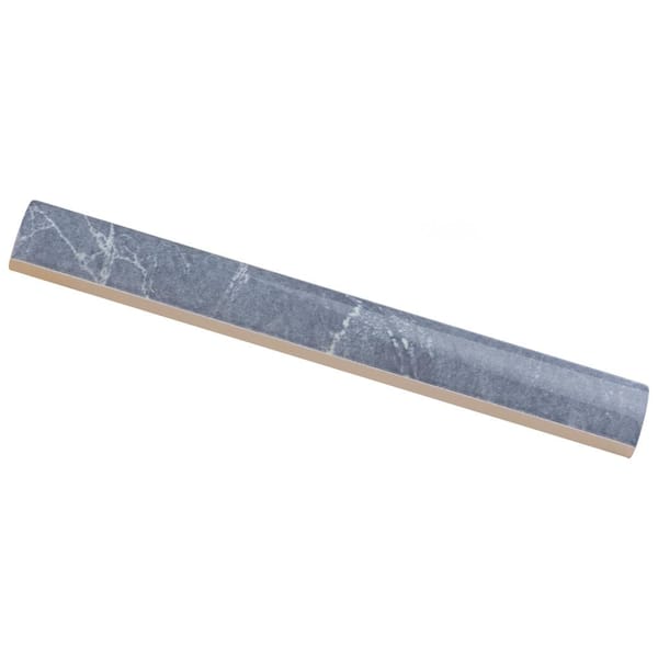 Aroas Cigarro Gris 1 in. x 7-7/8 in. Glossy Ceramic Wall Tile Trim
