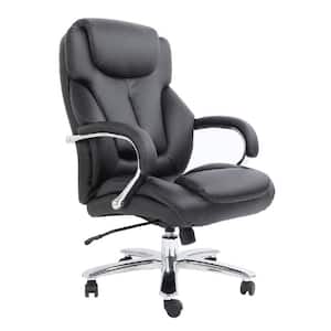 Admiral III Black Big and Tall Executive Bonded Leather Chair