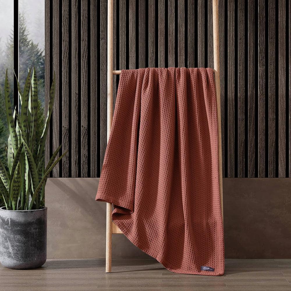 Full Organic Cotton Knitted Reversible Waffle Blanket