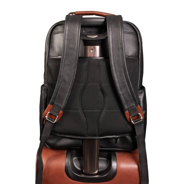 McKlein Olympia Leather Business Laptop Tablet Backpack | Hawthorn Mall