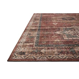 Anniston Spice/Multi 6 ft. x 9 ft. Machine Washable Area Rug