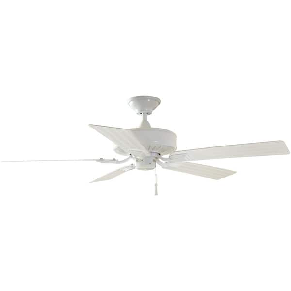 Barrow Island 52 in. Indoor/Outdoor Wet Rated White Ceiling fan