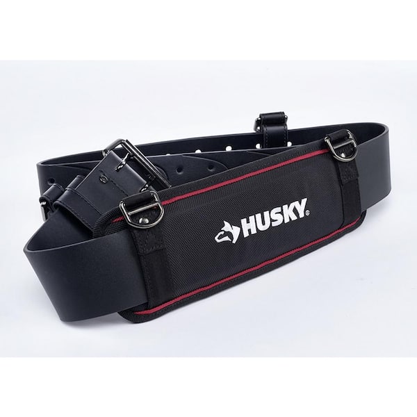 Husky 2-1/2 in. 5 in Padded Work Tool Belt in Black
