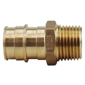 1 in. Brass PEX-A Expansion Barb x 3/4 in. MNPT Reducing Male Adapter