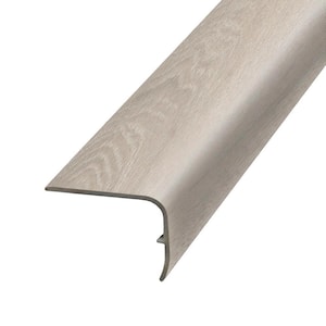 Champagne Beach 1.32 in. Thick x 1.88 in. Wide x 78.7 in. Length Vinyl Stair Nose Molding
