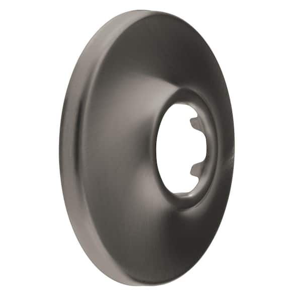 Delta 2.5 in. Brass Shower Arm Flange in Lumicoat Black Stainless
