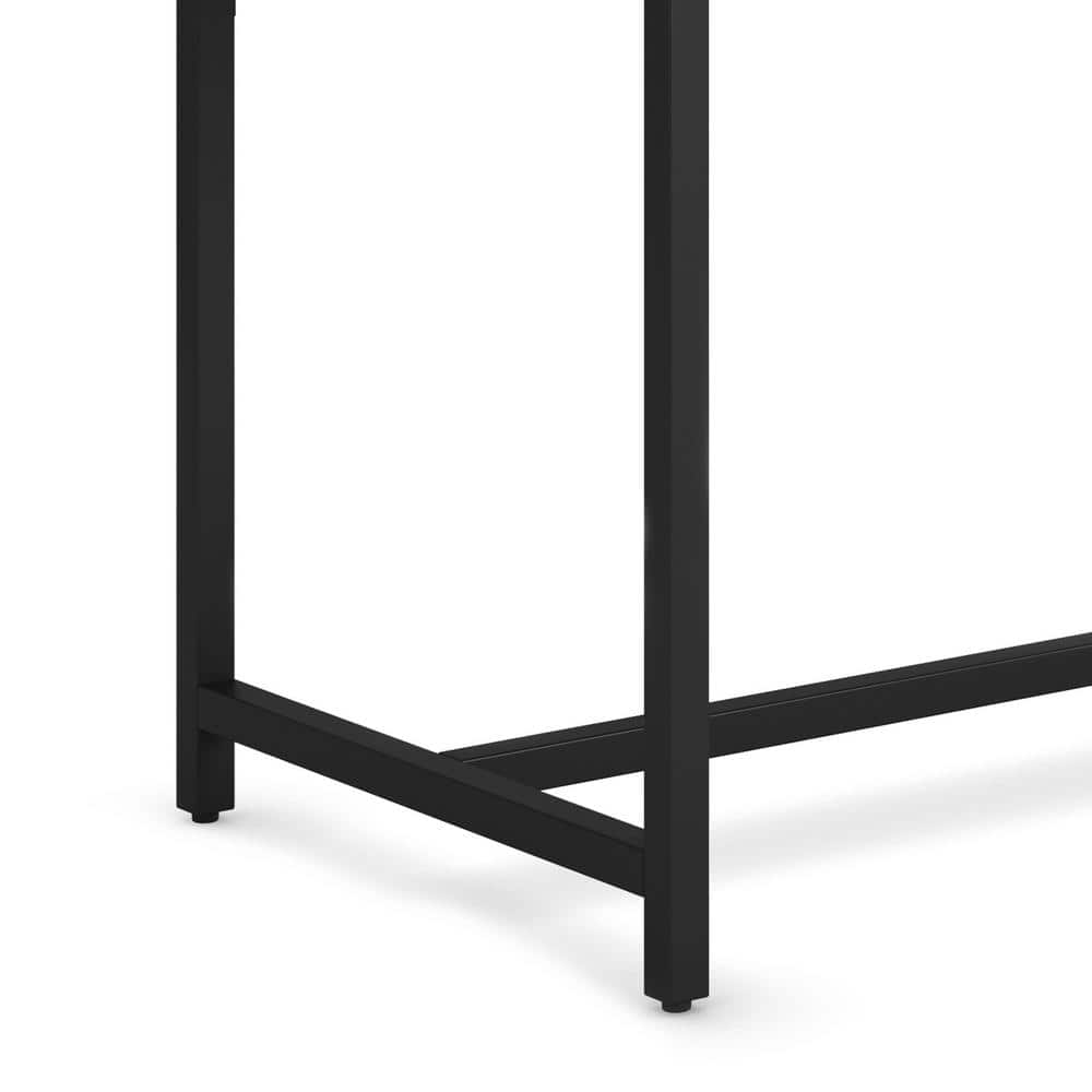 Hickory Brown Solid Rubberwood Industrial 60-Inch Desk