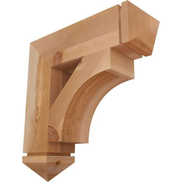 Ekena Millwork 5.5 in. x 24 in. x 24 in. Western Red Cedar Westlake Arts and Crafts Smooth Bracket