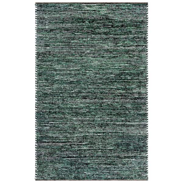 Cape Cod 3 ft. x 5 ft. Green/Black Distressed Gradient Area Rug