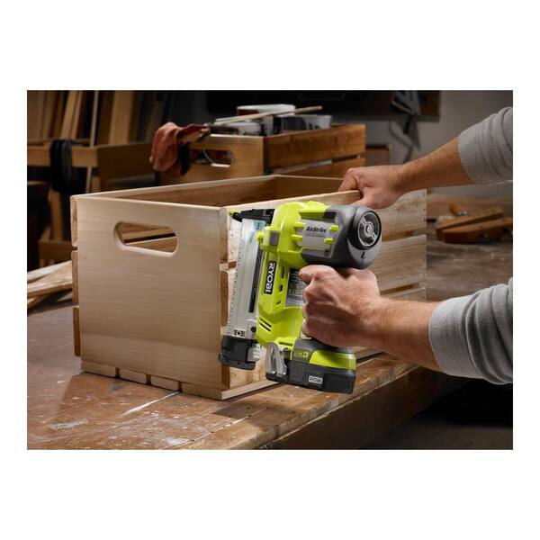 RYOBI - ONE+ 18V AirStrike 18-Gauge Cordless Cordless Narrow Crown Stapler