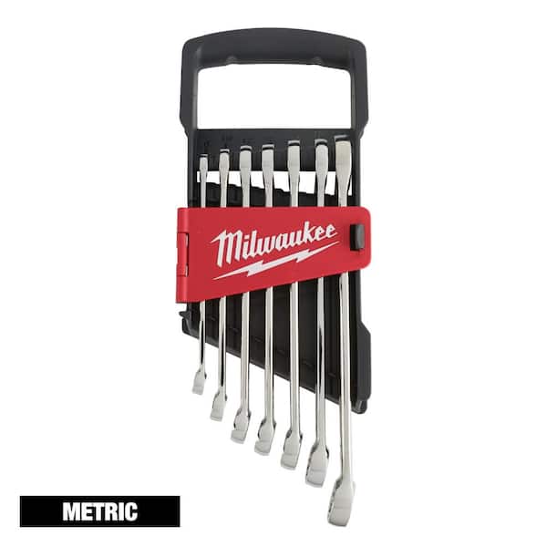 Milwaukee Combination Metric Wrench Mechanics Tool Set (7-Piece