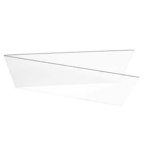 1 ft. x 1 ft. (1.5 mm) Waterproof Polycarbonate Clear Plastic Sheet Easy to Cut (12-Pack)