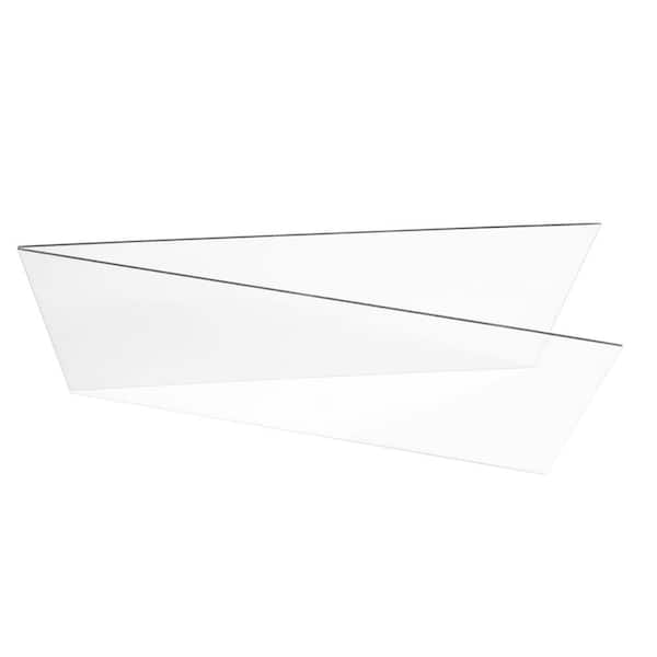 Wellco 1 ft. x 1 ft. (1.5 mm) Waterproof Polycarbonate Clear Plastic Sheet Easy to Cut (12-Pack)