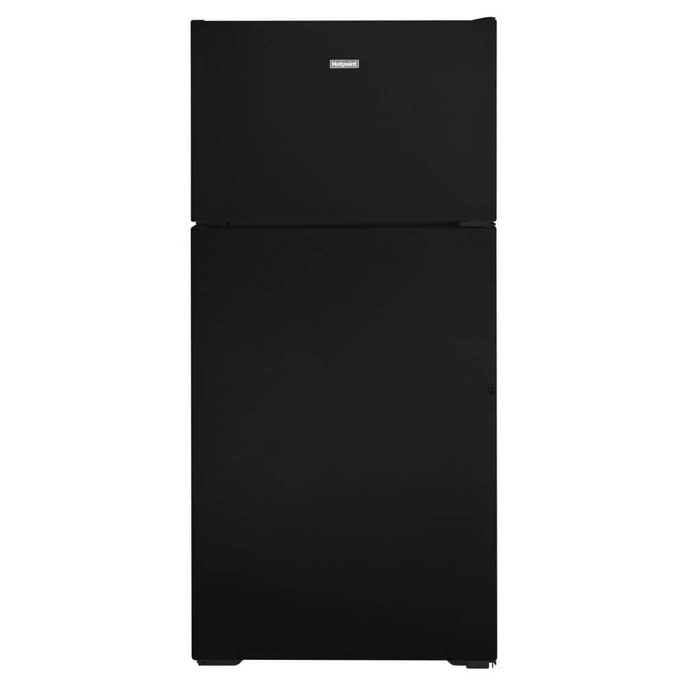 Hotpoint 15.6 cu. ft. Top Freezer Refrigerator in Black